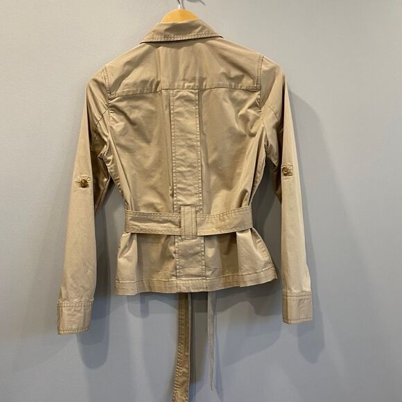 Old Navy Tan Belted Jacket - Picture 5 of 7